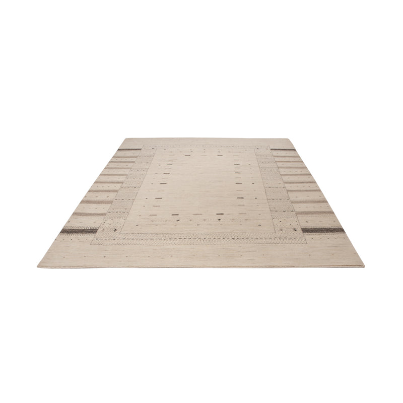 Alfombra Gabbeh - Loribaft Indus - 245 x 174 cm - beige claro