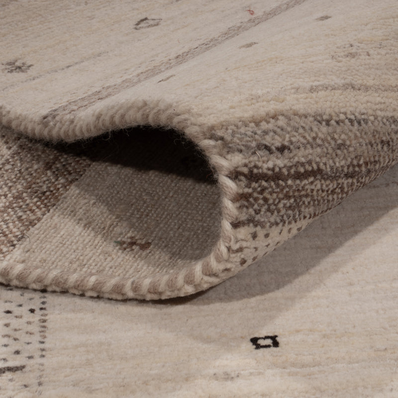 Alfombra Gabbeh - Loribaft Indus - 245 x 174 cm - beige claro