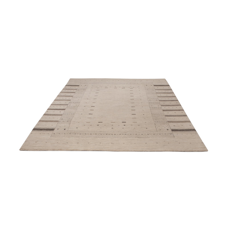 Alfombra Gabbeh - Loribaft Indus - 245 x 174 cm - beige claro