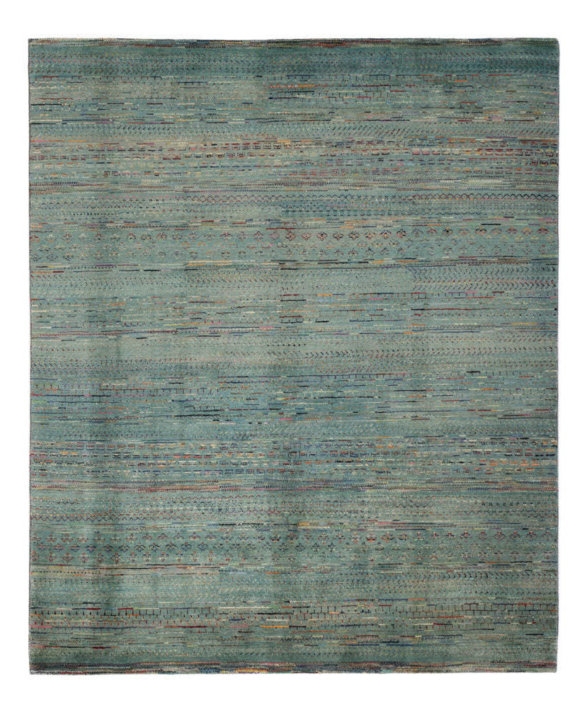 Alfombra de diseño - 240 x 201 cm - azul petróleo