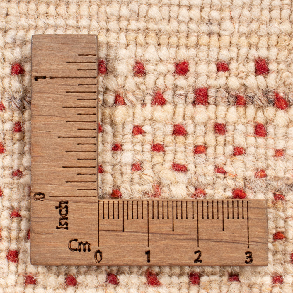 Alfombra Gabbeh - Loribaft Indus cuadrado  - 246 x 249 cm - beige claro