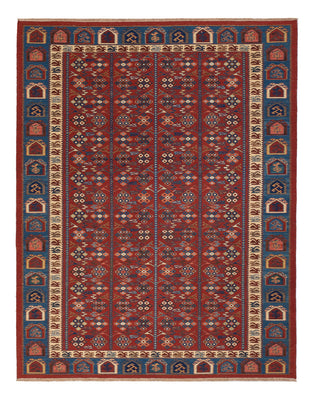 Alfombra Kelim - Oriental - Soumak - 228 x 175 cm - óxido