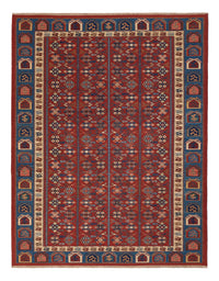 Alfombra Kelim - Oriental - Soumak - 228 x 175 cm - óxido