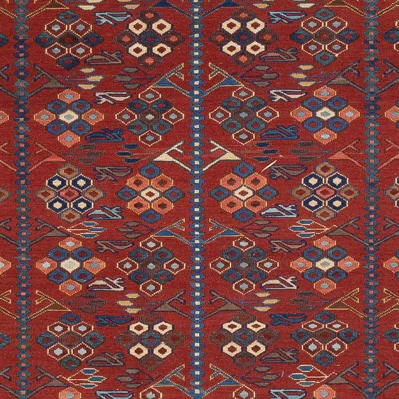 Alfombra Kelim - Oriental - Soumak - 228 x 175 cm - óxido