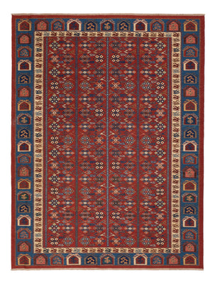 Alfombra Kelim - Oriental - Soumak - 229 x 175 cm - óxido