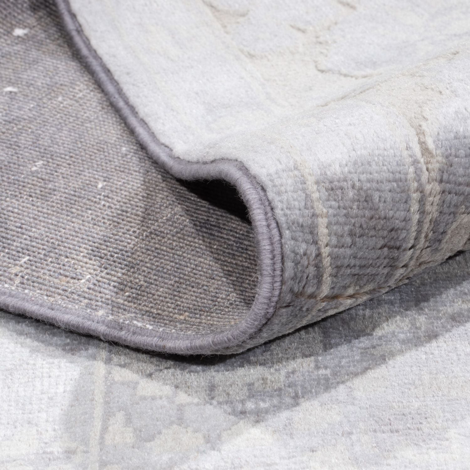 Alfombra de diseño - 295 x 246 cm - plata