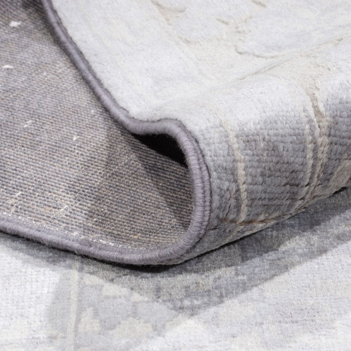 Alfombra de diseño - 295 x 246 cm - plata