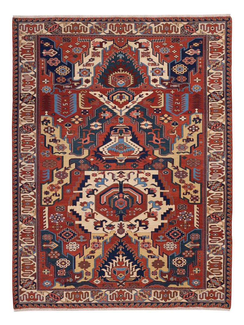 Alfombra Kelim - Oriental - Soumak - 256 x 194 cm - multicolor