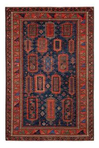 Alfombra Ziegler - Kazak - 283 x 184 cm - azul oscuro
