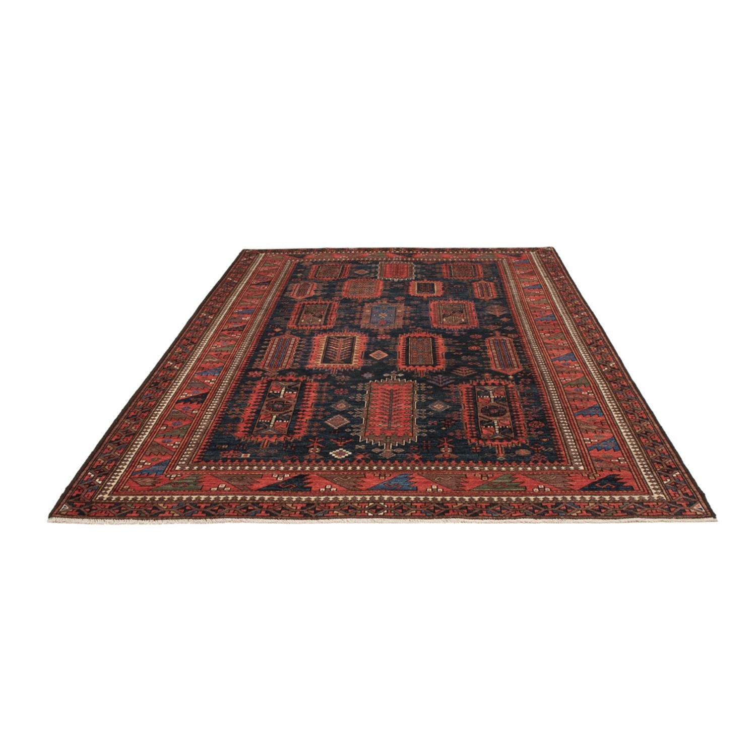 Alfombra Ziegler - Kazak - 283 x 184 cm - azul oscuro
