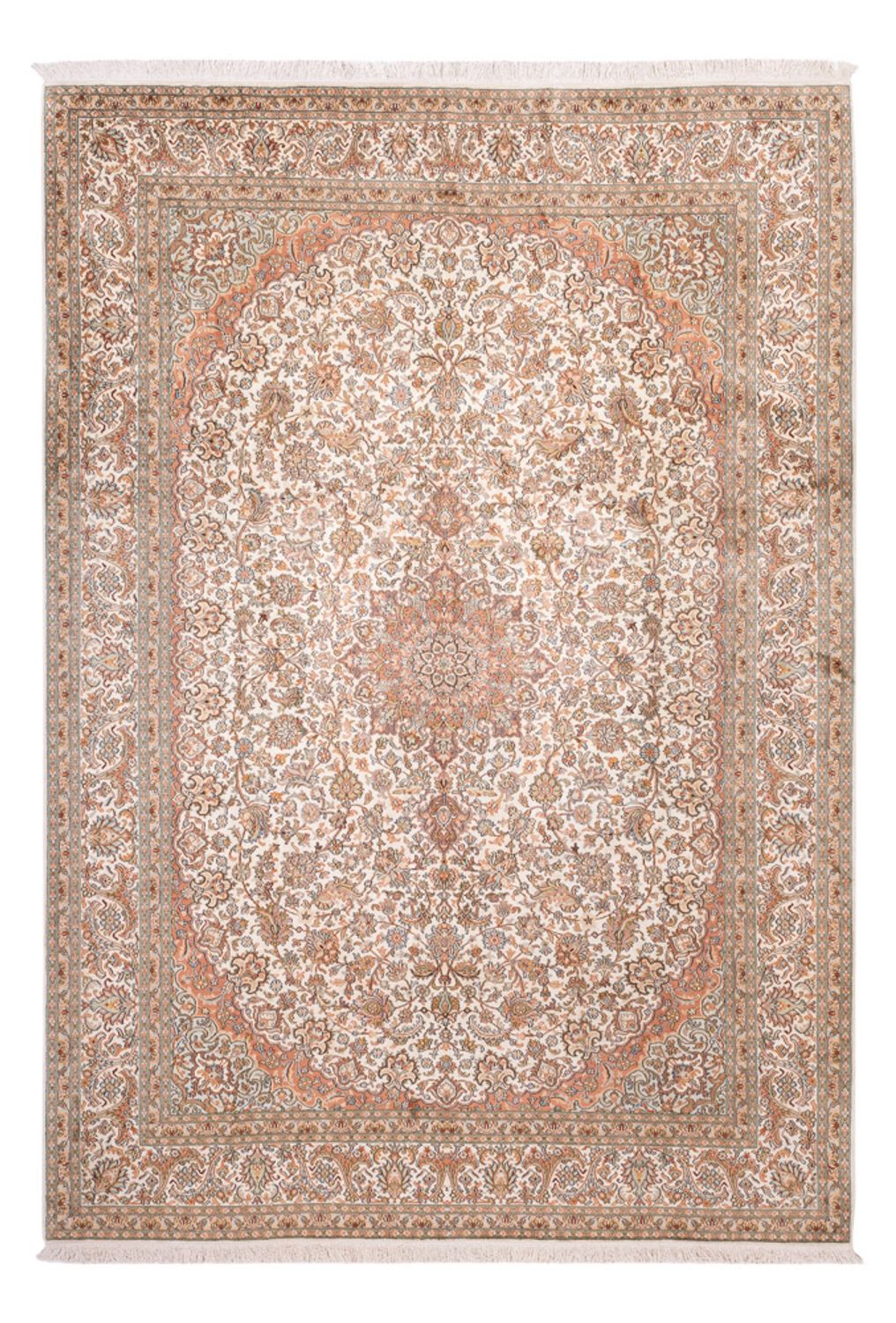 Alfombra de seda - Seda de Cachemira - 314 x 219 cm - beige