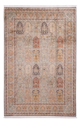 Alfombra de seda - Seda de Cachemira - 315 x 214 cm - beige claro
