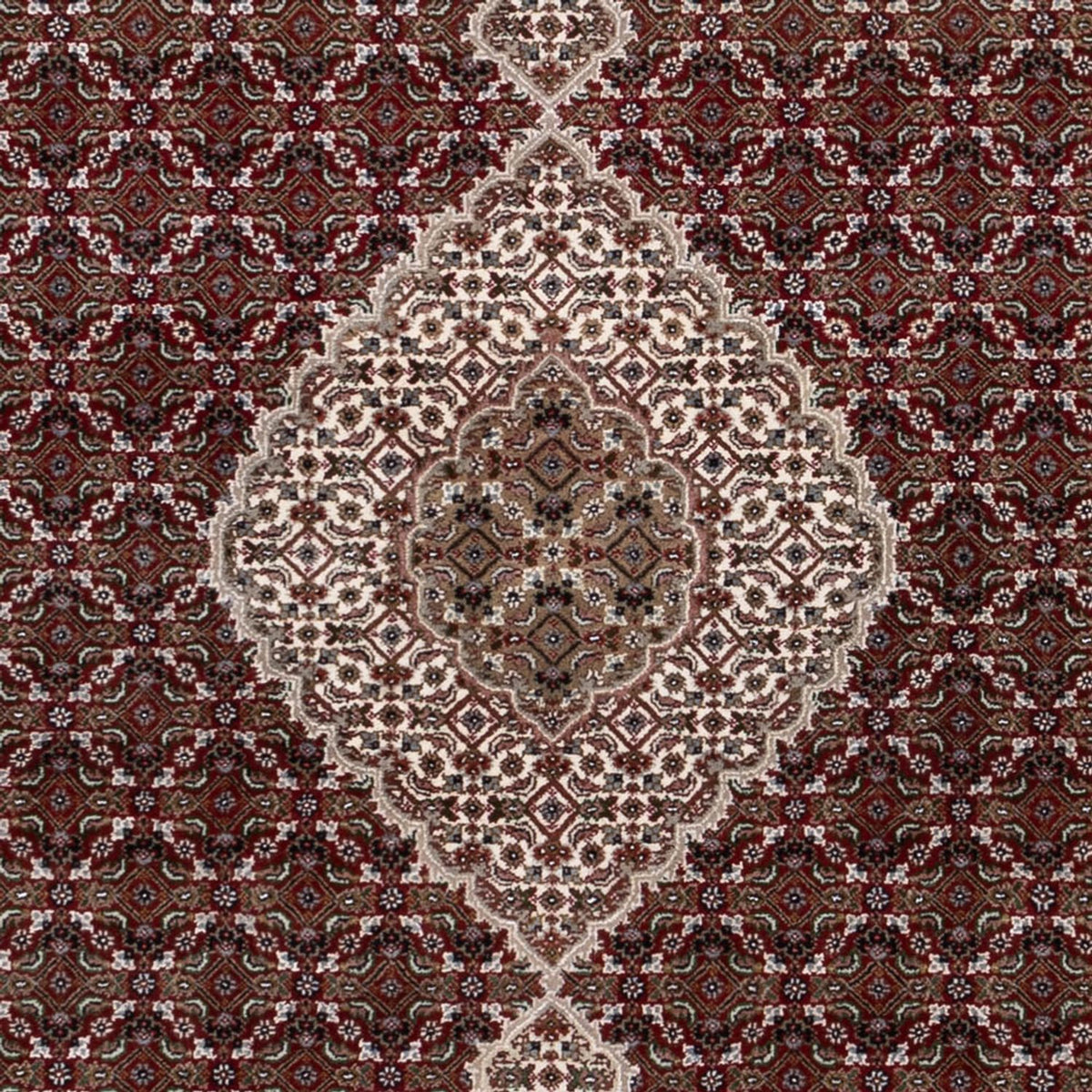 Alfombra oriental - Tabriz - 256 x 205 cm - beige oscuro
