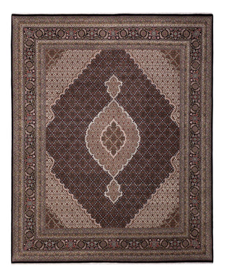 Alfombra oriental - Tabriz - 305 x 250 cm - beige oscuro