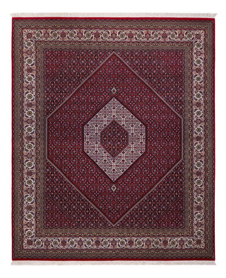 Alfombra oriental - Bidjar - Indus - 305 x 251 cm - rojo oscuro