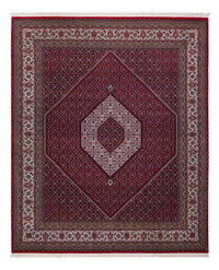 Alfombra oriental - Bidjar - Indus - 305 x 251 cm - rojo oscuro
