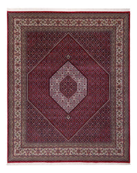 Alfombra oriental - Bidjar - Indus - 300 x 247 cm - rojo oscuro
