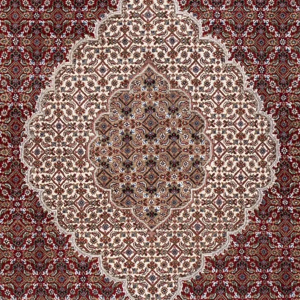 Alfombra oriental - Tabriz - 303 x 253 cm - beige oscuro