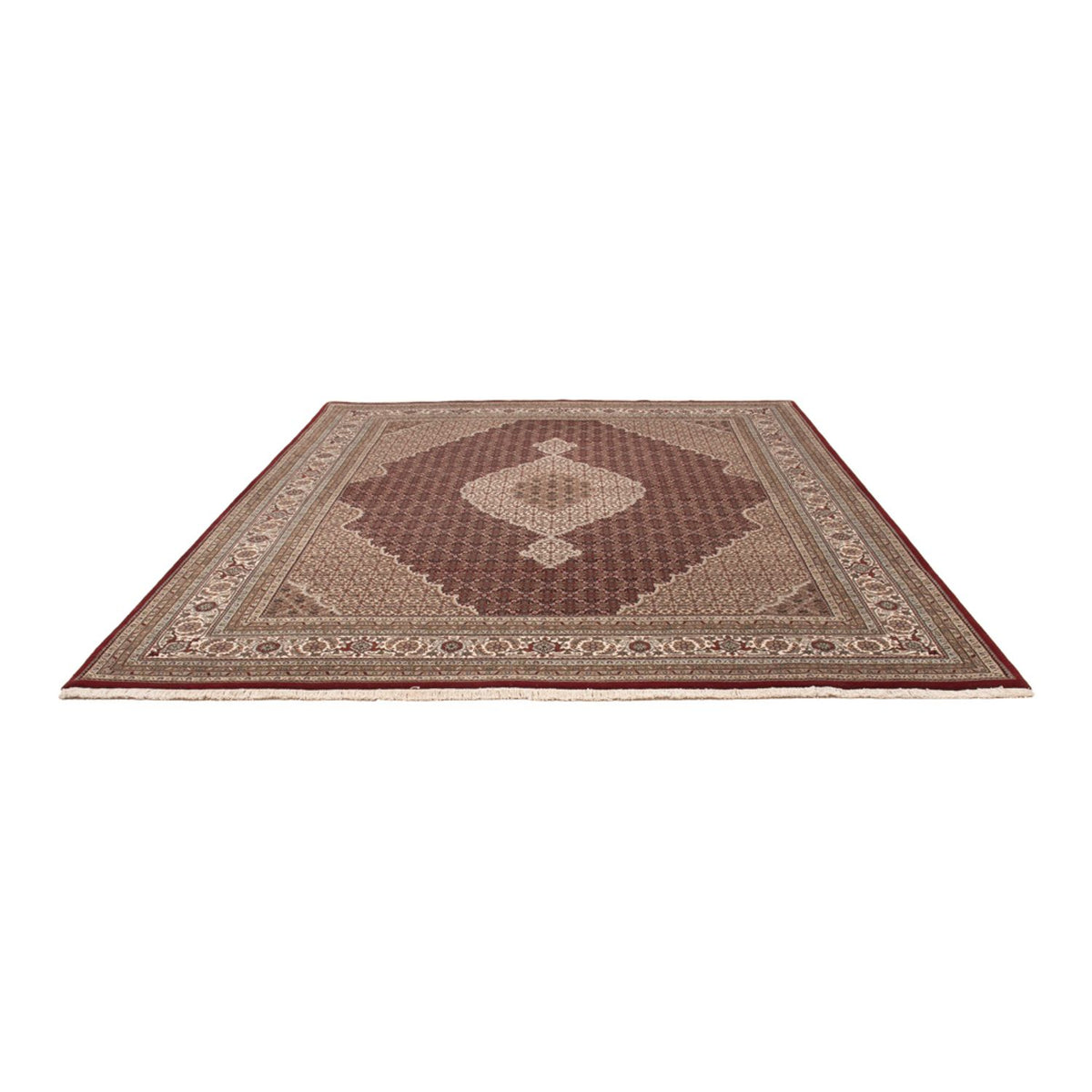 Alfombra oriental - Tabriz - 303 x 253 cm - beige oscuro