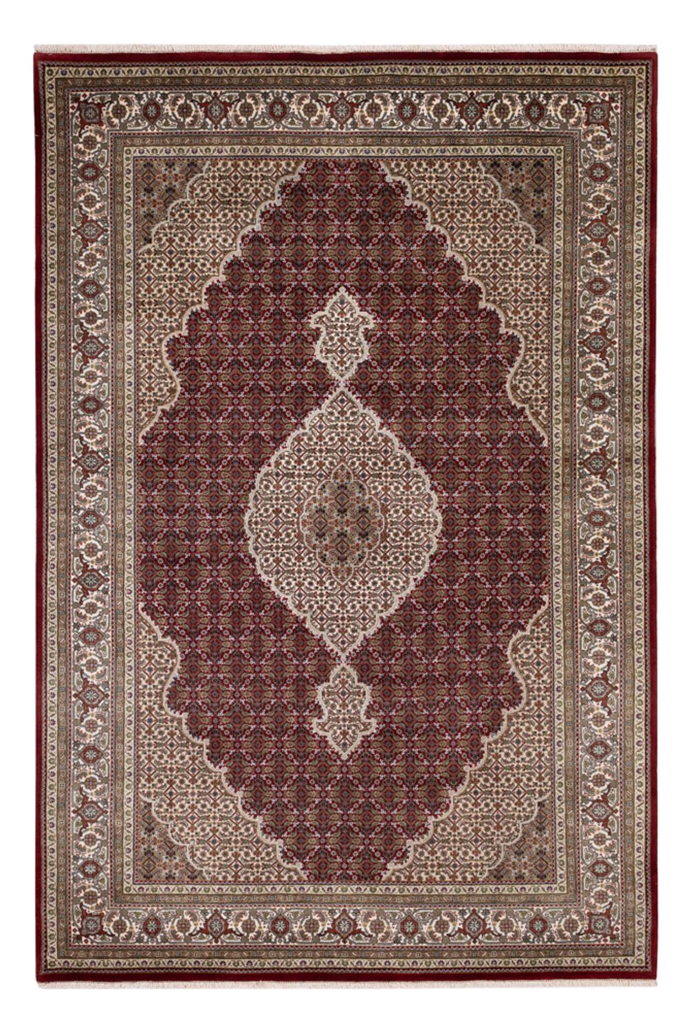 Alfombra oriental - Tabriz - 275 x 185 cm - beige oscuro