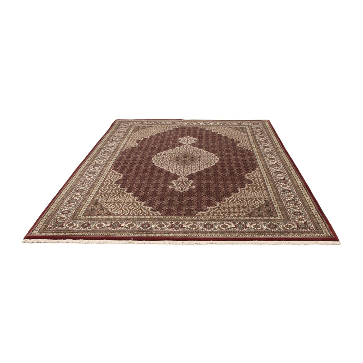 Alfombra oriental - Tabriz - 275 x 185 cm - beige oscuro