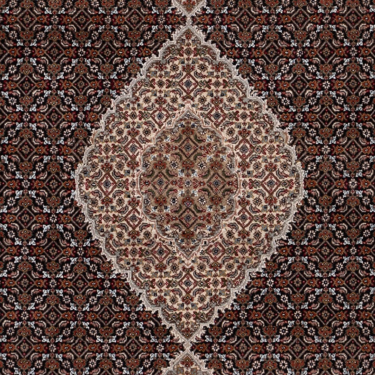 Alfombra oriental - Tabriz - 259 x 203 cm - beige oscuro