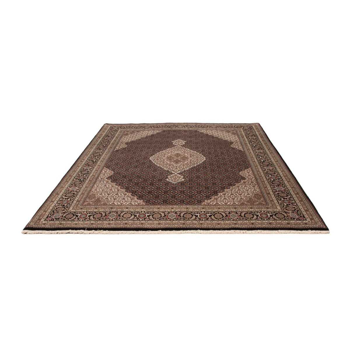 Alfombra oriental - Tabriz - 259 x 203 cm - beige oscuro