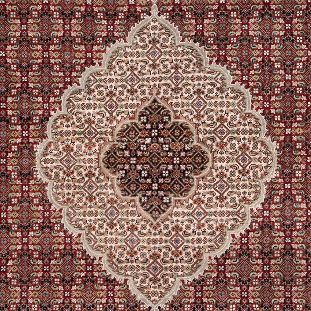 Alfombra oriental - Tabriz - 255 x 198 cm - beige oscuro