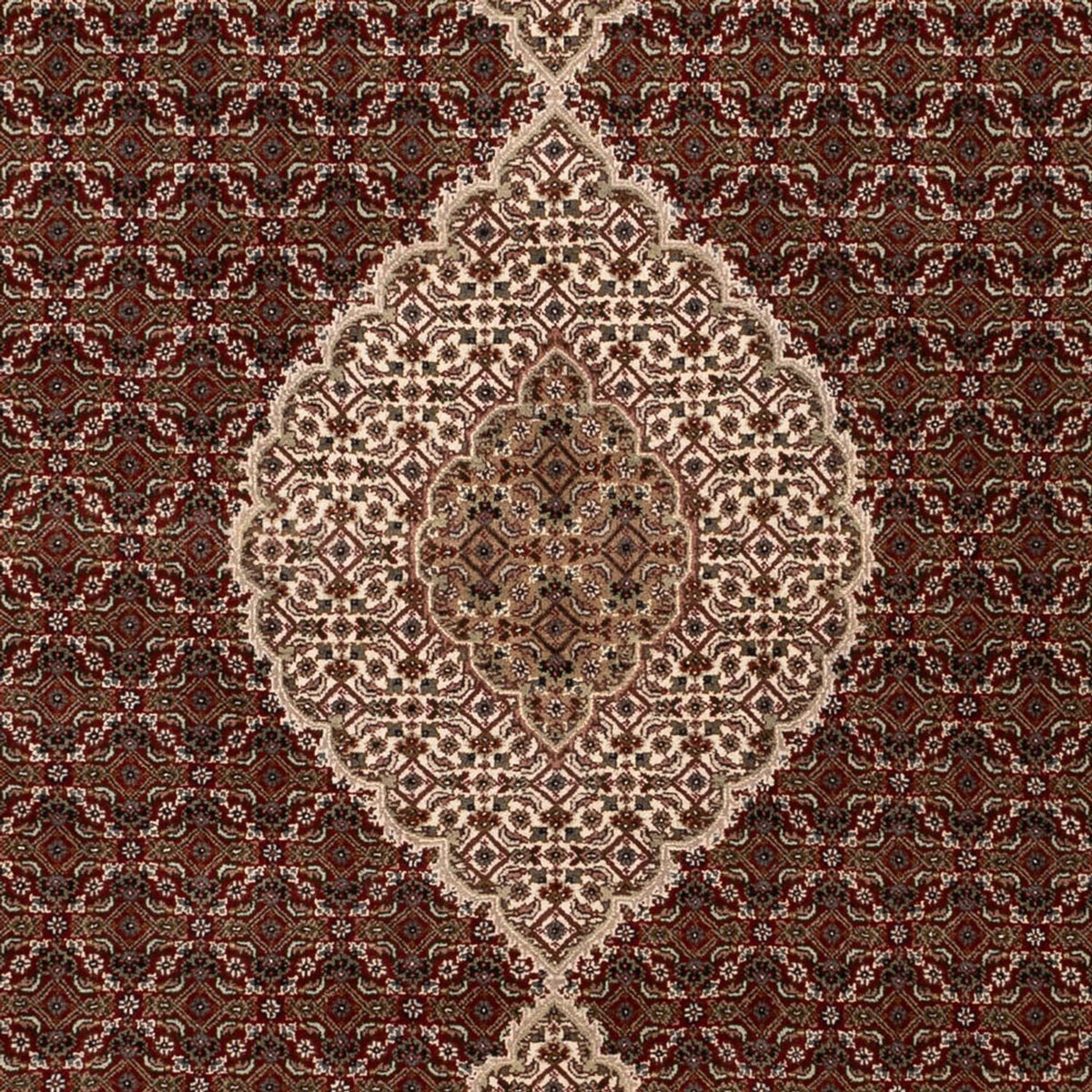 Alfombra oriental - Tabriz - 300 x 197 cm - beige oscuro