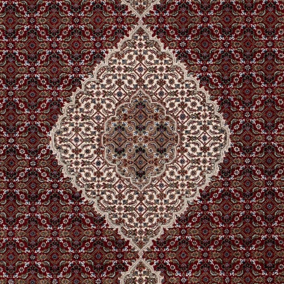 Alfombra oriental - Tabriz - 257 x 202 cm - beige oscuro