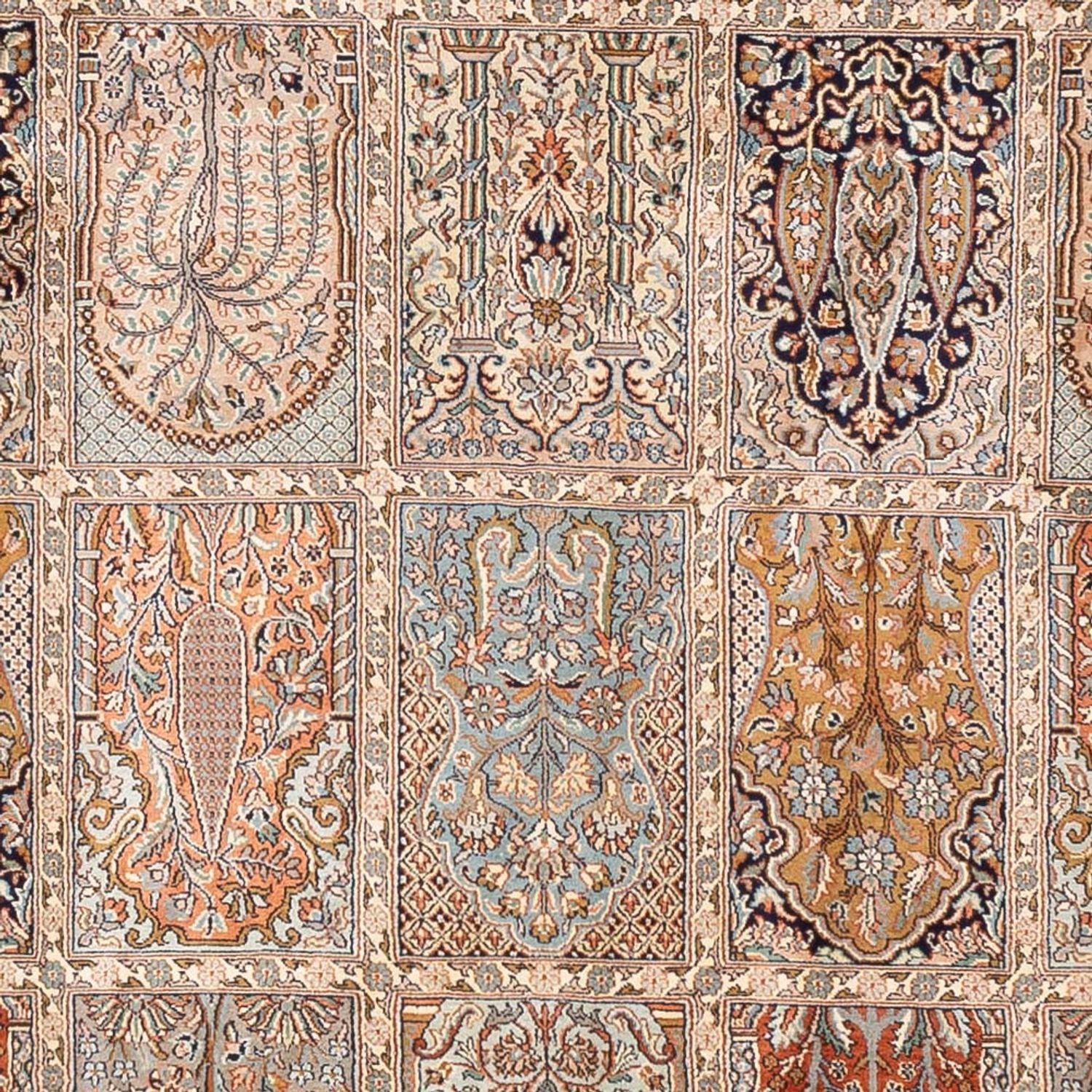 Alfombra de seda - Seda de Cachemira - 307 x 250 cm - multicolor