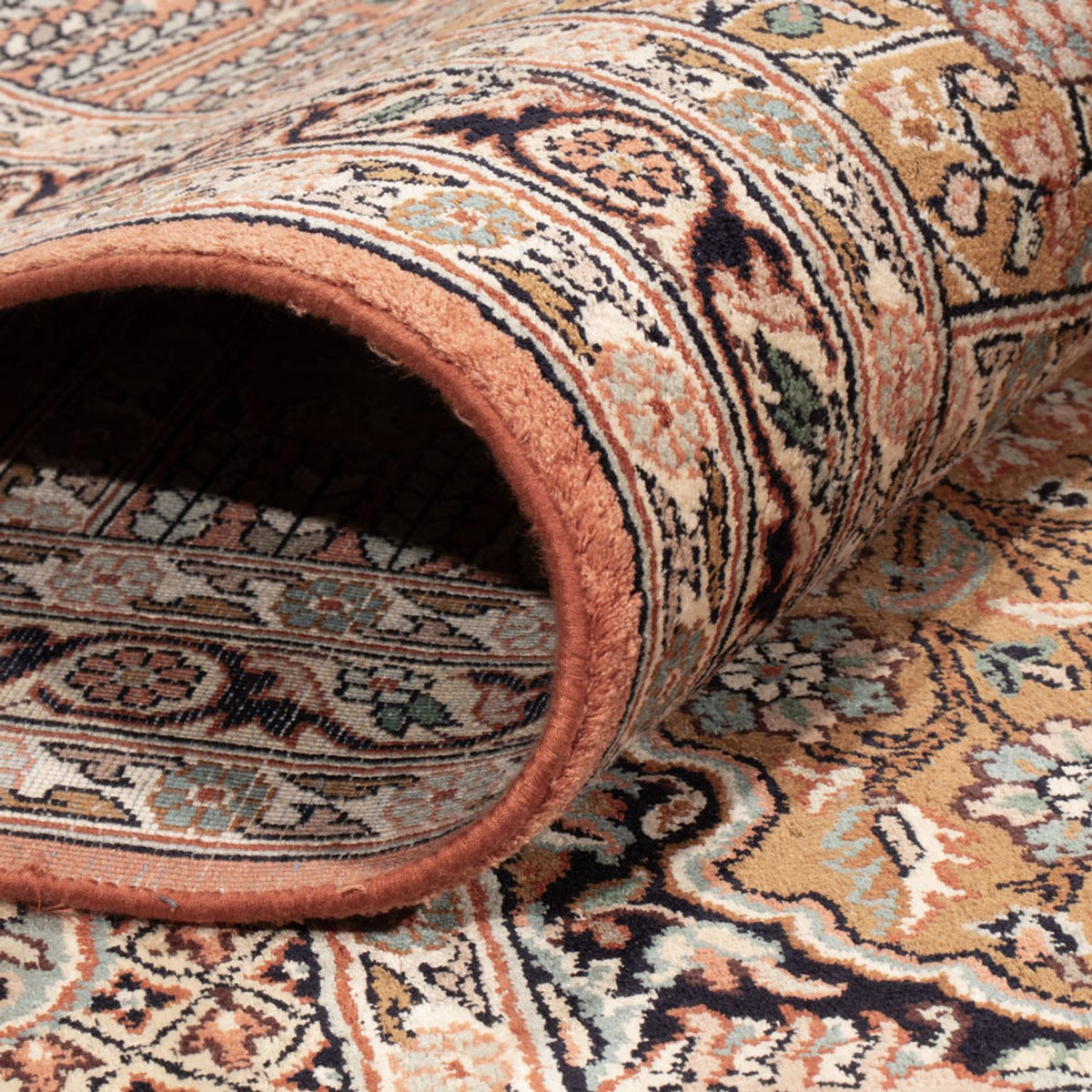 Alfombra de seda - Seda de Cachemira - 307 x 250 cm - multicolor