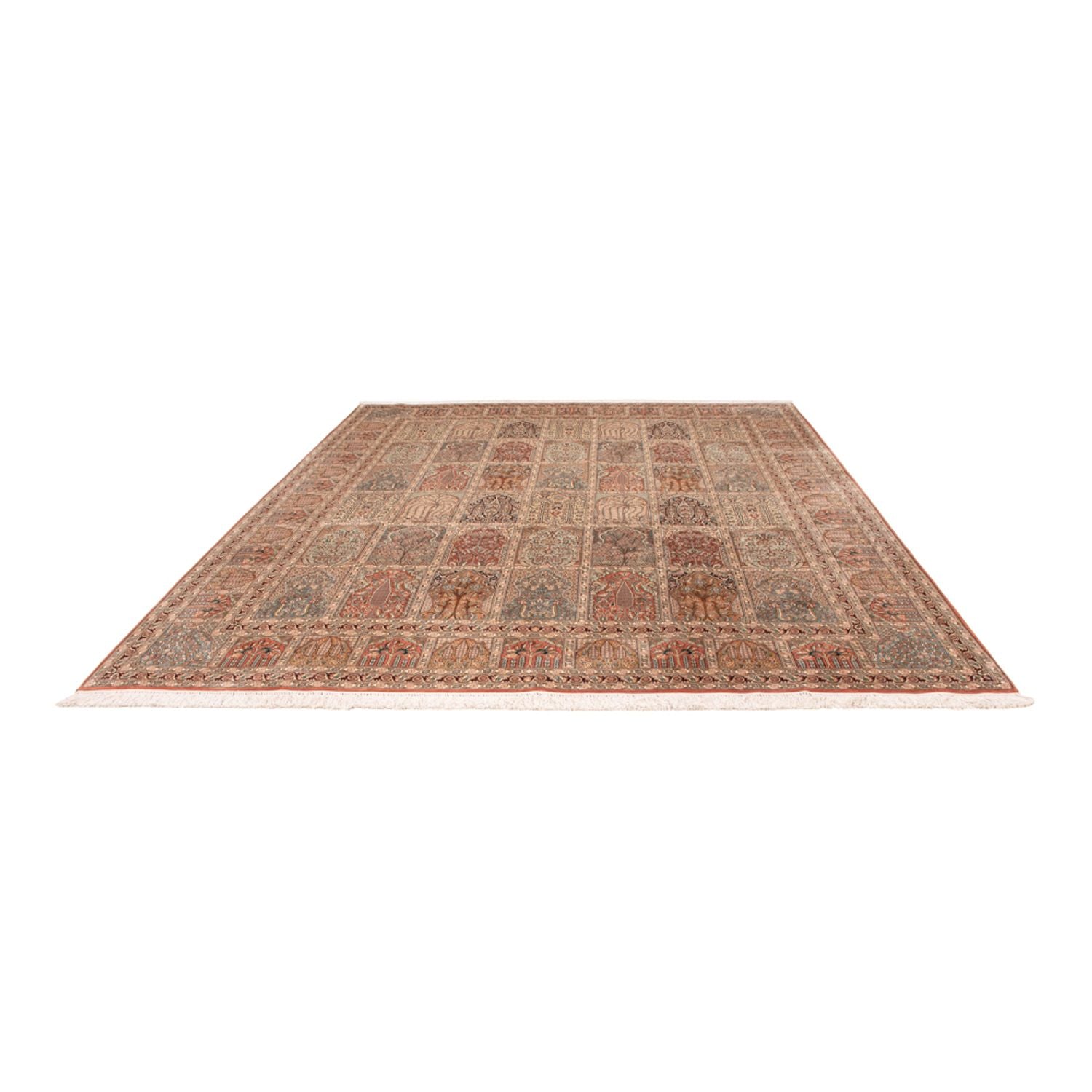 Alfombra de seda - Seda de Cachemira - 307 x 250 cm - multicolor