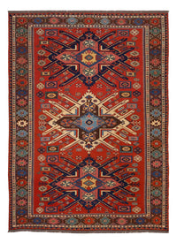 Alfombra Kelim - Oriental - Soumak - 282 x 198 cm - rojo