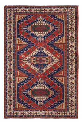 Alfombra Kelim - Oriental - Soumak - 320 x 212 cm - rojo