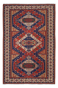 Alfombra Kelim - Oriental - Soumak - 320 x 212 cm - rojo