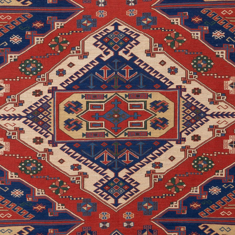 Alfombra Kelim - Oriental - Soumak - 320 x 212 cm - rojo