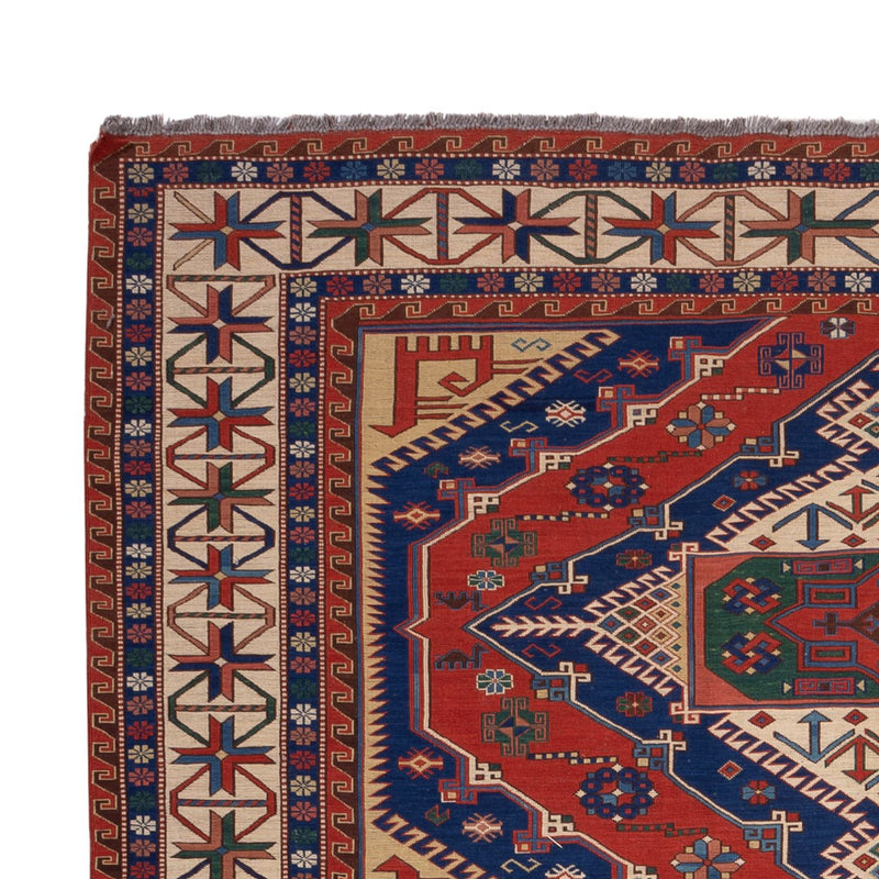 Alfombra Kelim - Oriental - Soumak - 320 x 212 cm - rojo