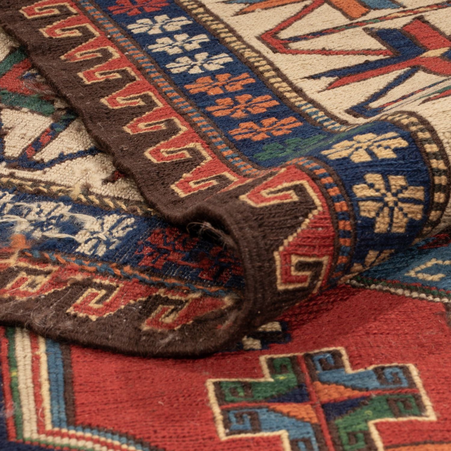 Alfombra Kelim - Oriental - Soumak - 281 x 203 cm - rojo