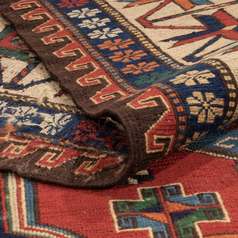 Alfombra Kelim - Oriental - Soumak - 281 x 203 cm - rojo