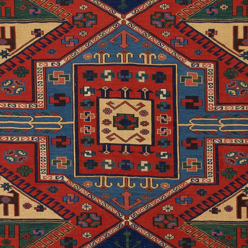 Alfombra Kelim - Oriental - Soumak - 276 x 205 cm - rojo