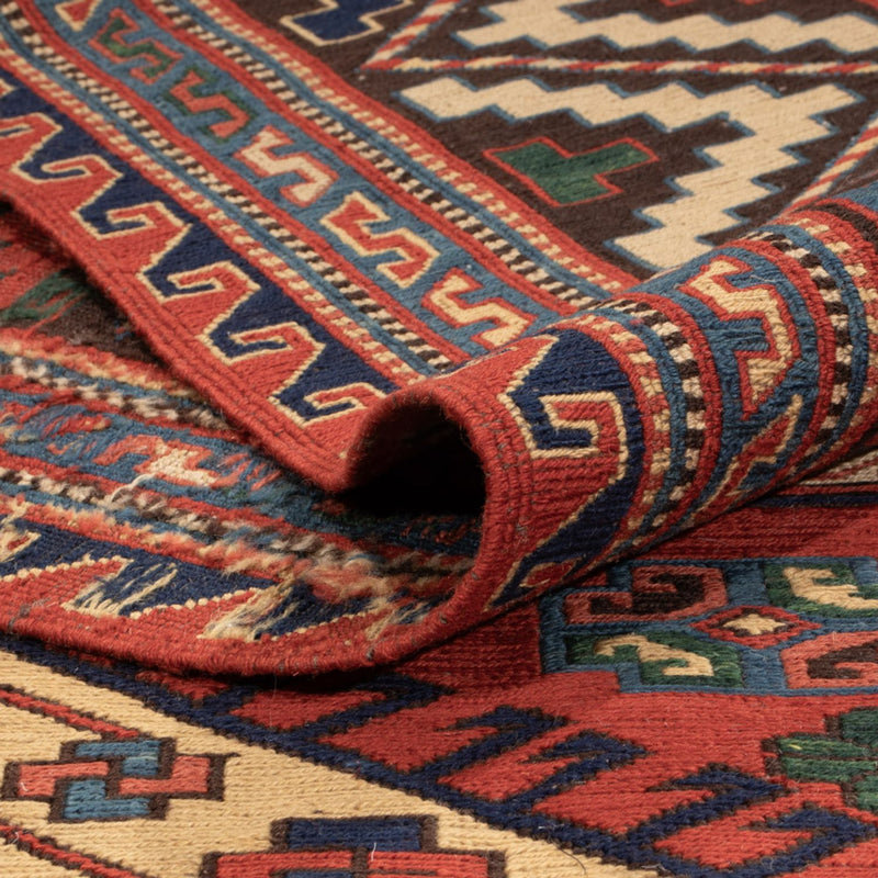 Alfombra Kelim - Oriental - Soumak - 276 x 205 cm - rojo