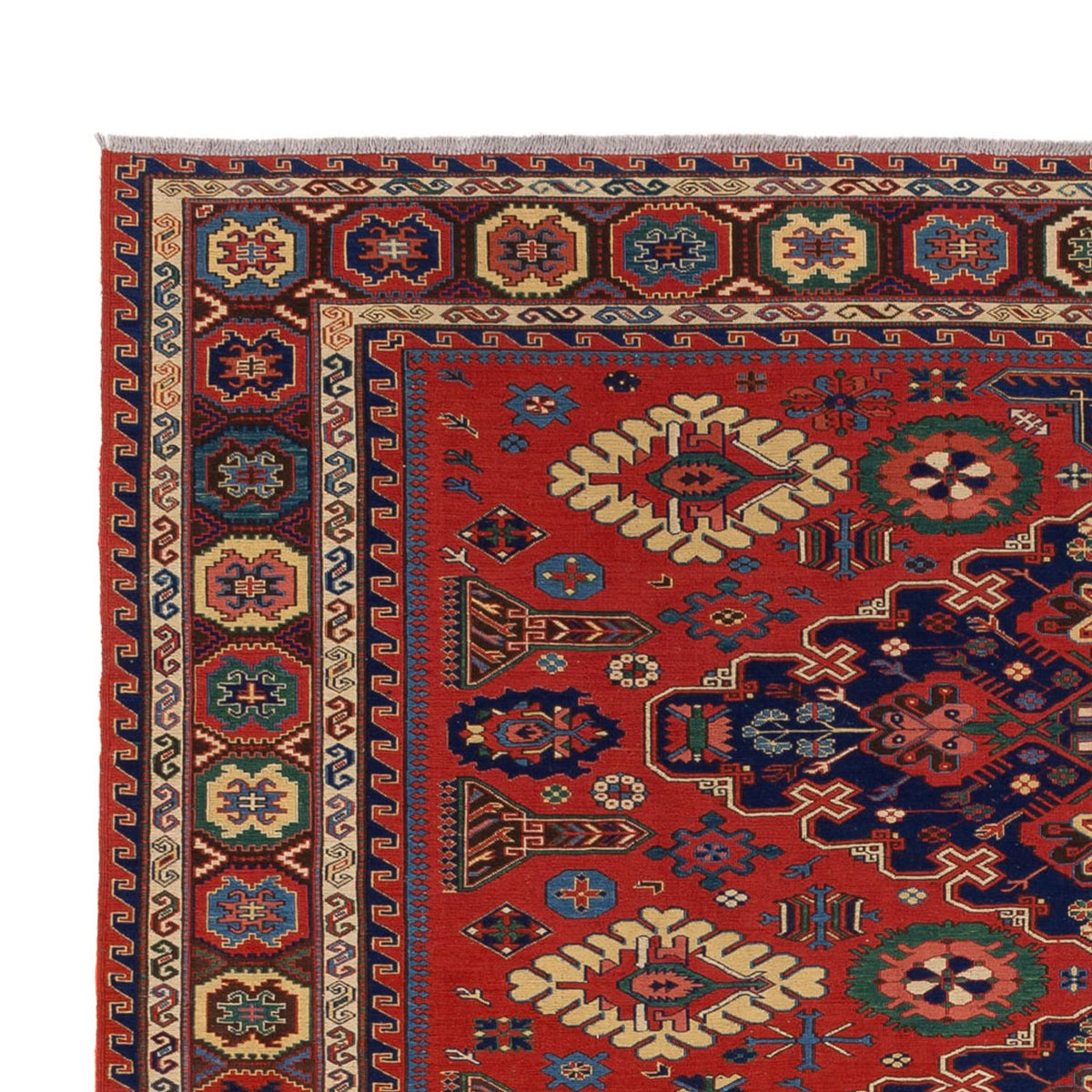 Alfombra Kelim - Oriental - Soumak - 318 x 241 cm - rojo