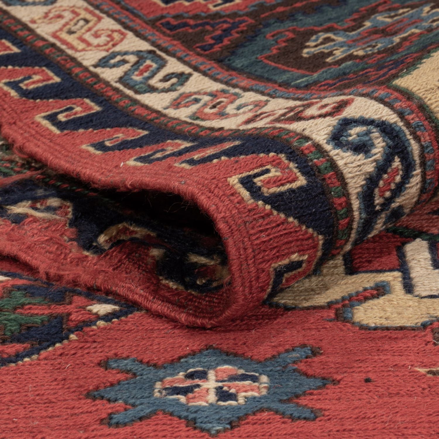 Alfombra Kelim - Oriental - Soumak - 318 x 241 cm - rojo