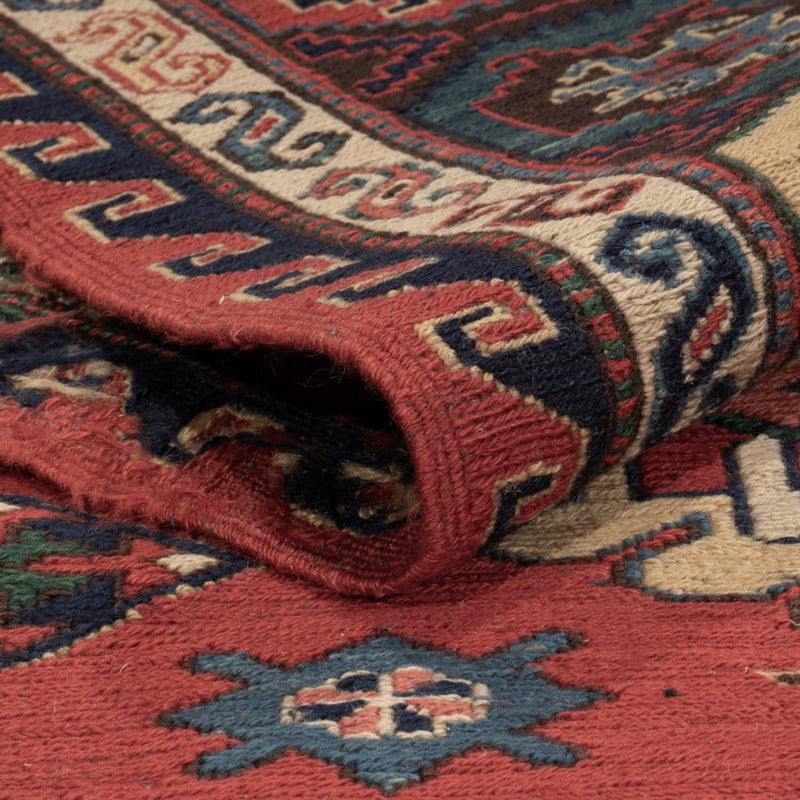Alfombra Kelim - Oriental - Soumak - 318 x 241 cm - rojo