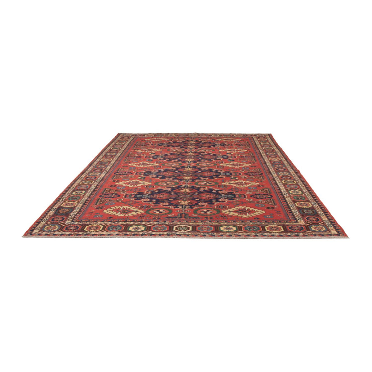 Alfombra Kelim - Oriental - Soumak - 318 x 241 cm - rojo