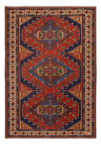 Alfombra Kelim - Oriental - Soumak - 294 x 204 cm - rojo
