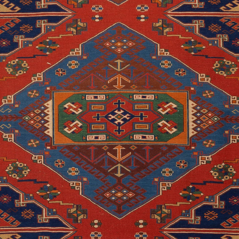 Alfombra Kelim - Oriental - Soumak - 294 x 204 cm - rojo