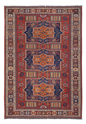 Alfombra Kelim - Oriental - Soumak - 323 x 236 cm - rojo