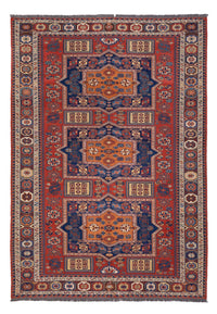 Alfombra Kelim - Oriental - Soumak - 323 x 236 cm - rojo